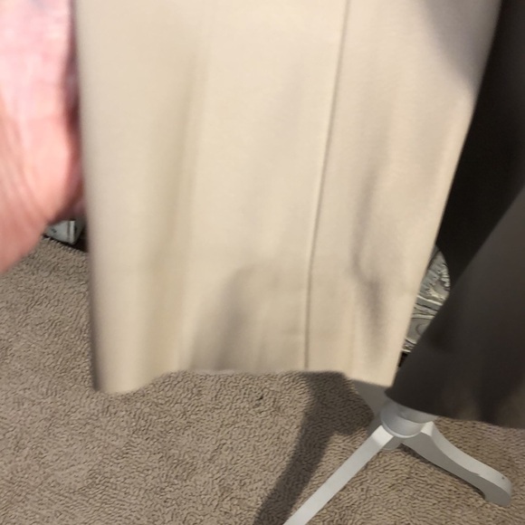 Joan Vass New York Lovely Taupe Faux Leather Waterfall Front Jacket Size Small - Picture 7 of 12